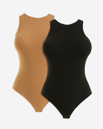 MAGISCULPT Light Control 2 Pack Smoothing Racer Vest Bodysuits