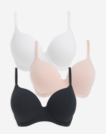 3 Pack Cotton T-Shirt Bras