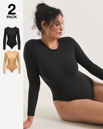 MAGISCULPT Light Control (2 Pack) Smoothing Long Sleeve Bodysuits