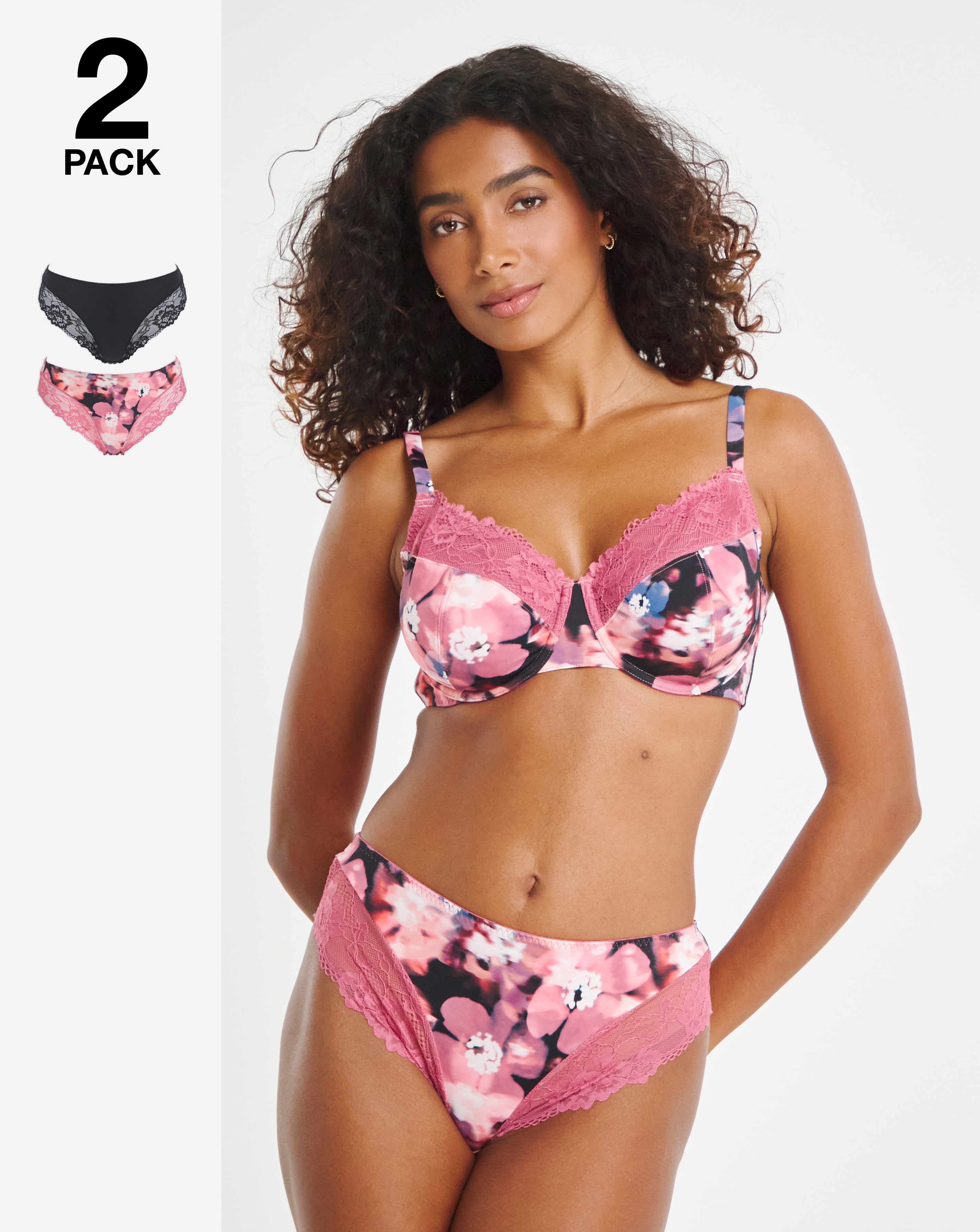 2 Pack Adrianne Midi Briefs