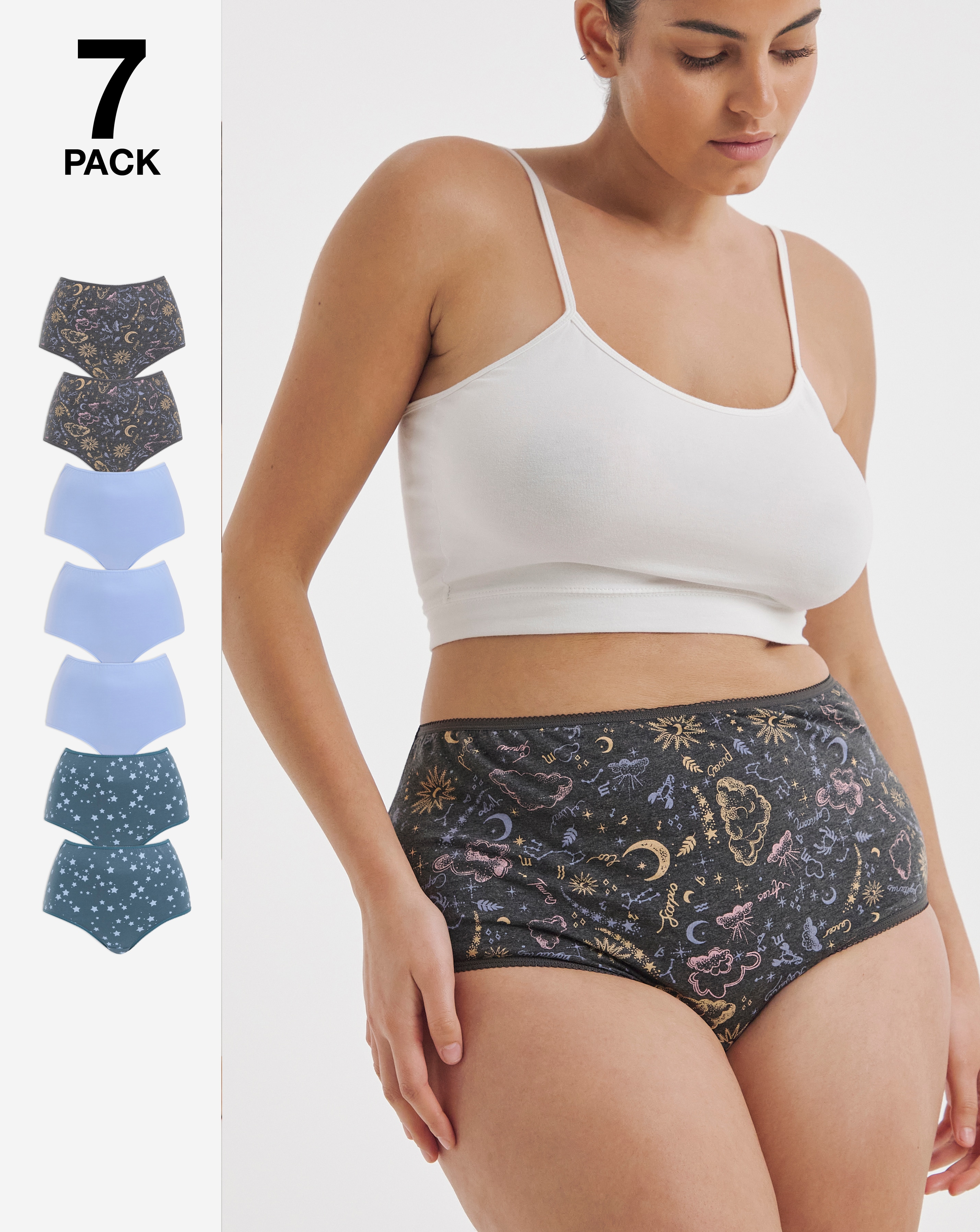 Pretty Secrets 7 Pack Full Fit Brief