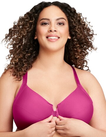 Glamorise Plus Size Front-Fastening WonderWire Bra 1247