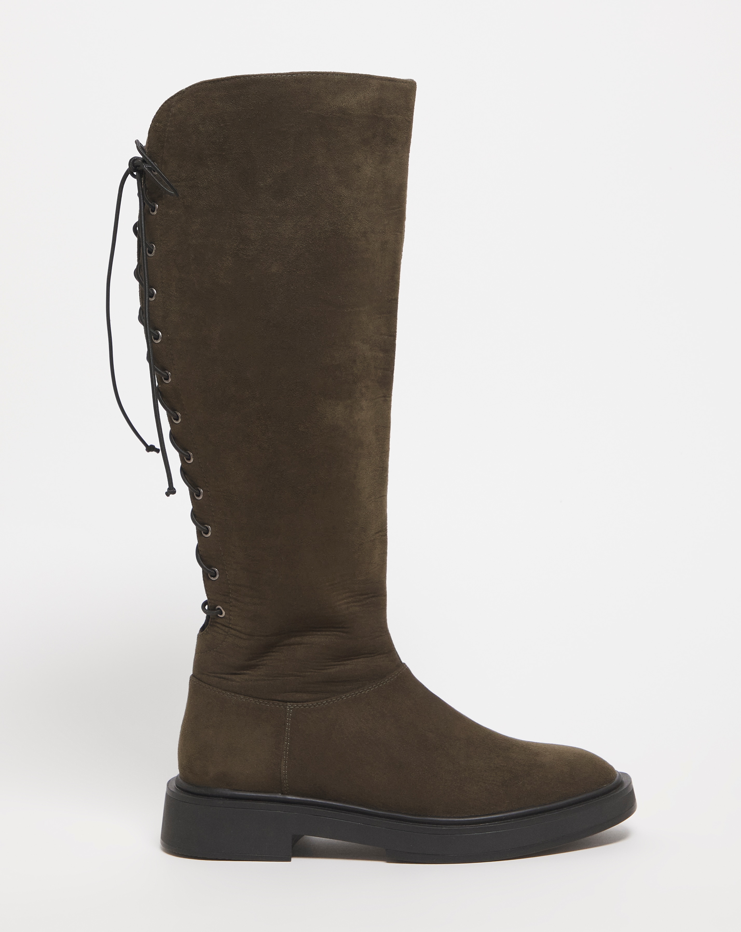 Lace Up Back Knee Boots Ex Wide SC