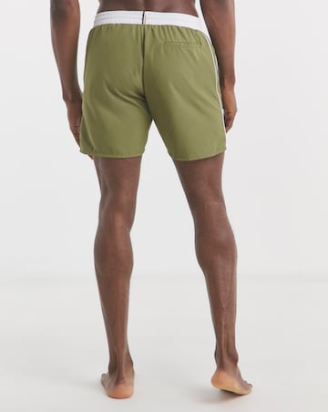 BOSS Starfish Side Stripe Swimshort - Green