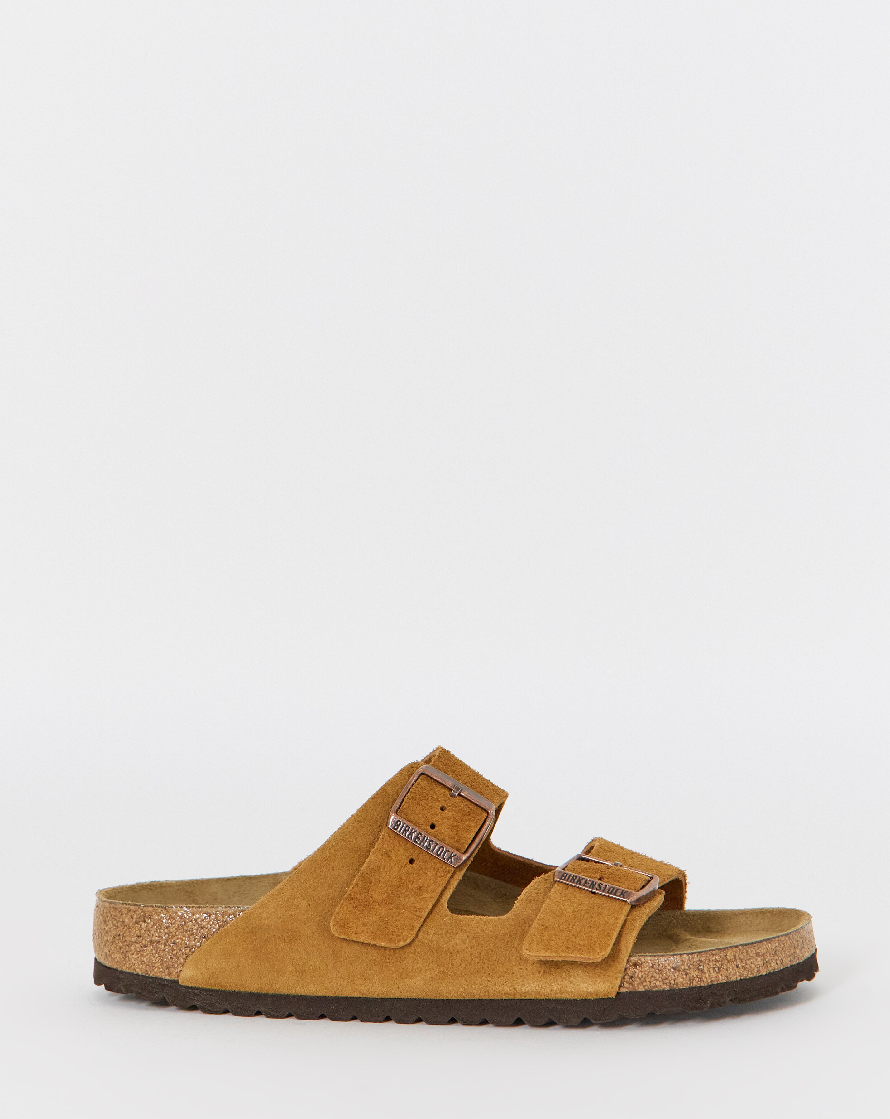 New In - Birkenstock Suede Arizona Sandals - Mink