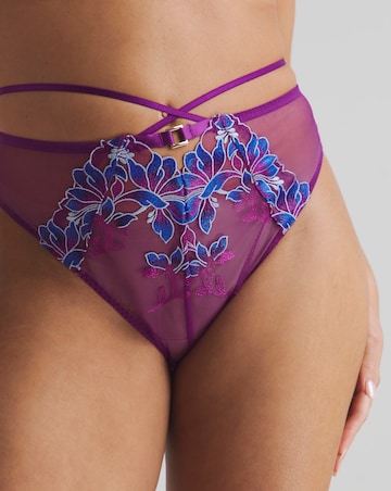 Ann Summers Nocturnal Bloom High Waist Brazillian Dark Purple