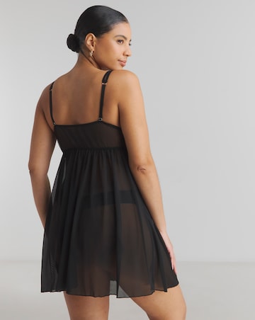 Ann Summers Diamond Heart Chemise Black