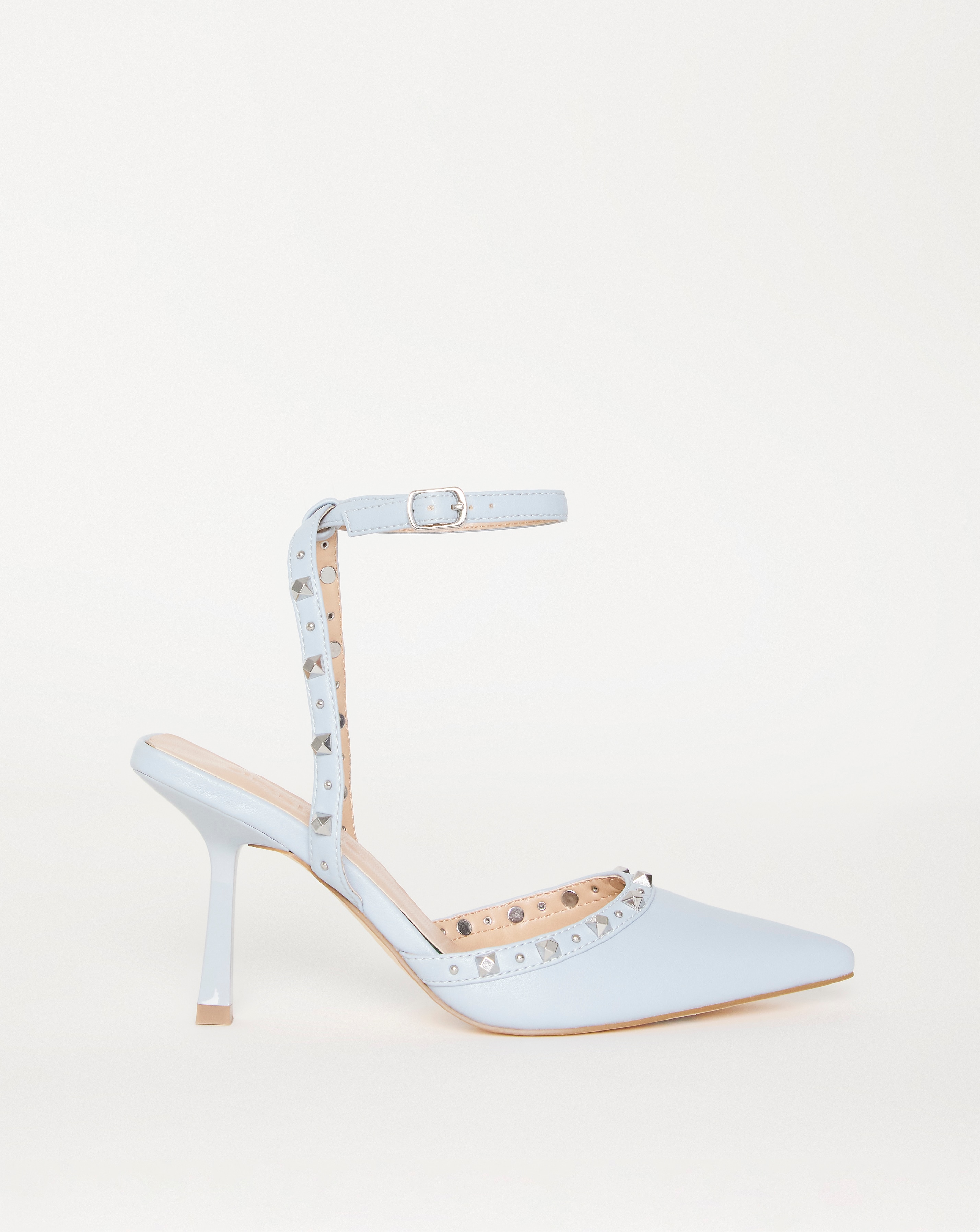 Studded Heel Court Shoe Wide Fit
