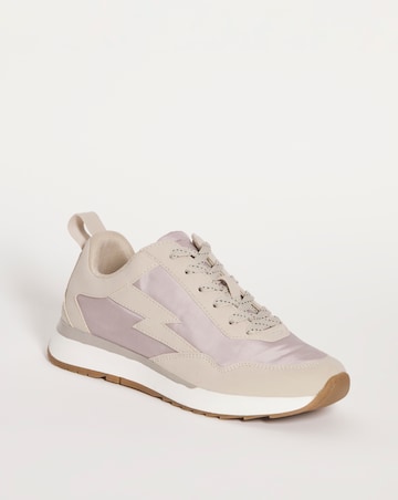 Ffion Soft Nylon Retro Runner Trainers Wide Fit