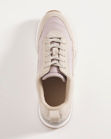 Ffion Soft Nylon Retro Runner Trainers Wide Fit