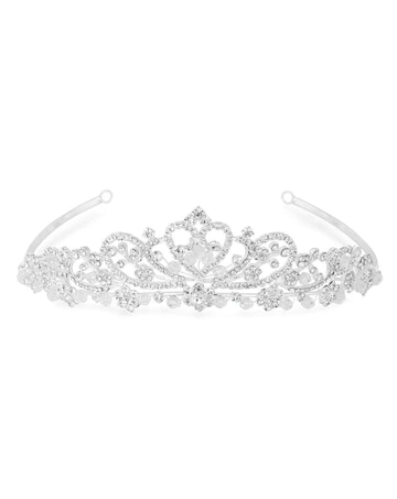 Silver crystal diamante tiara
