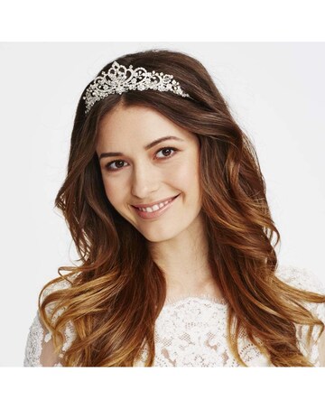 Silver crystal diamante tiara