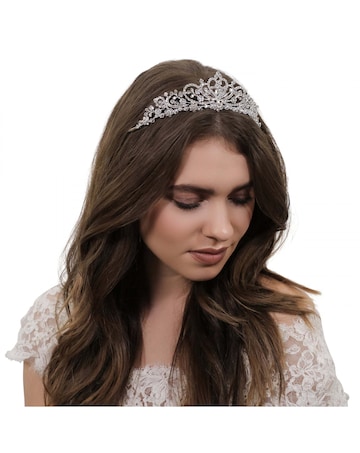 Silver crystal diamante tiara