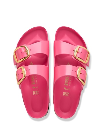 Birkenstock Arizona Fuchsia High Shine Big Buckle Sandals - Standard Fit (D)