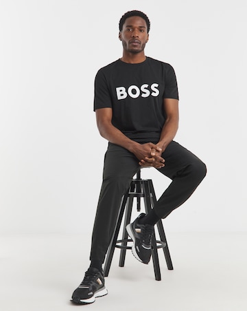 BOSS 2 Pack Short Sleeve Logo T-Shirt - Black/White