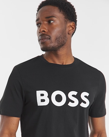 BOSS 2 Pack Short Sleeve Logo T-Shirt - Black/White