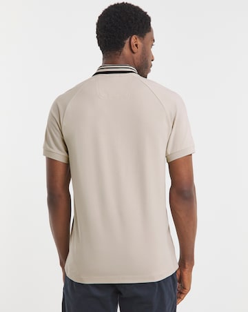 BOSS Short Sleeve Paddy Rib Polo - Beige