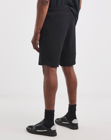BOSS Rib Logo Sweat Short - Black