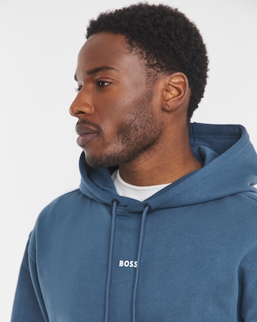 BOSS Centre Logo Hoodie - Dark Blue