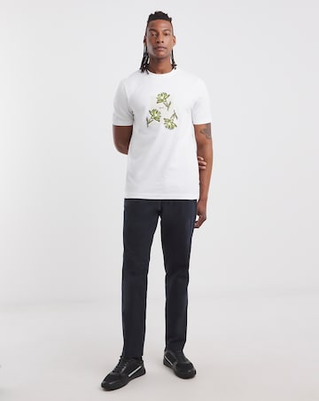 BOSS Short Sleeve Floral Graphic T-Shirt - White