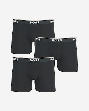 BOSS 3 Pack Power Boxer Brief - Black