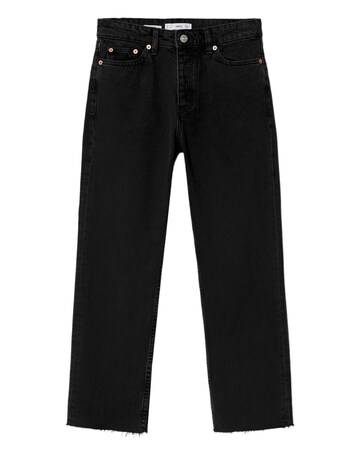 Mango High-waist Cropped Straight Jeans
