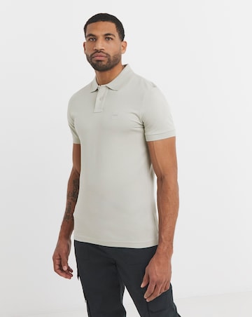 BOSS Short Sleeve Box Logo Polo - Beige