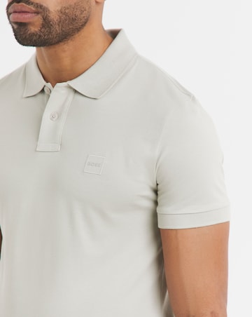 BOSS Short Sleeve Box Logo Polo - Beige
