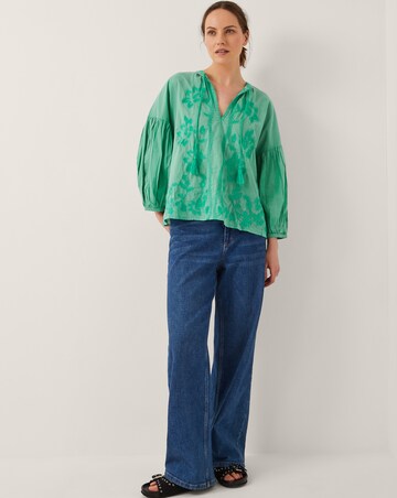 Monsoon Milly Slouchy Embroidered Blouse