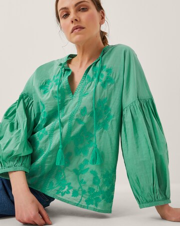 Monsoon Milly Slouchy Embroidered Blouse