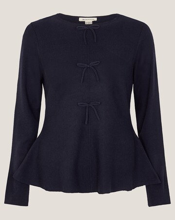 Monsoon Paula Peplum Bow Jumper