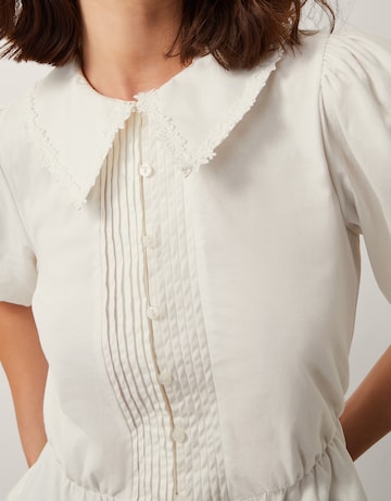Monsoon Celia Puff Sleeve Collar Blouse