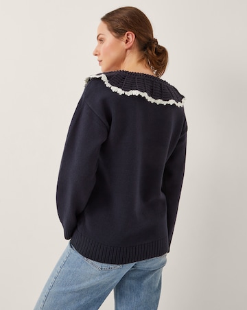 Monsoon Clay Collar V-Neck Jumper