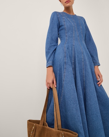 Monsoon Isadora Denim Midi Dress