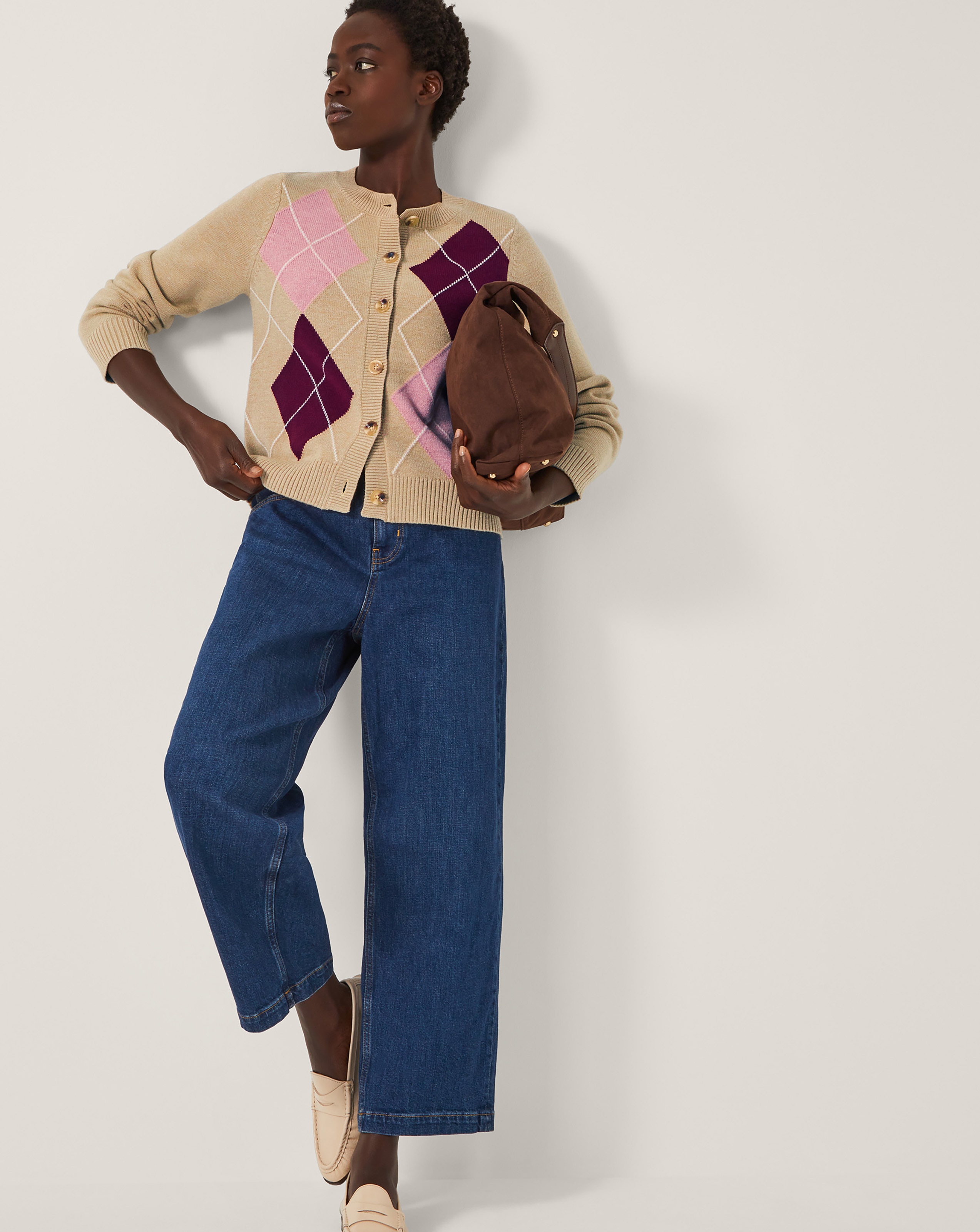 Monsoon Anne Argyle Knitted Cardigan