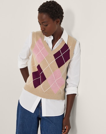 Monsoon Anne Argyle Knitted Vest