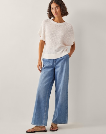 Monsoon Sybil Slouchy Crochet T-Shirt