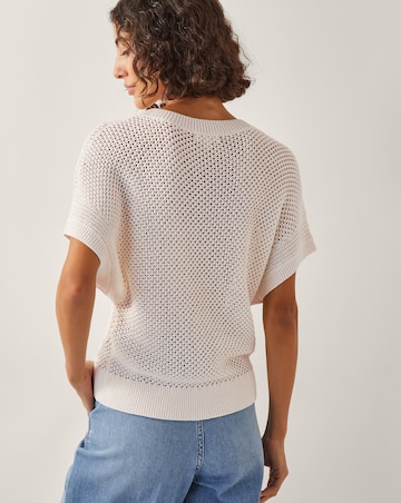 Monsoon Sybil Slouchy Crochet T-Shirt