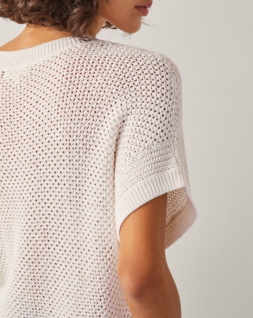 Monsoon Sybil Slouchy Crochet T-Shirt