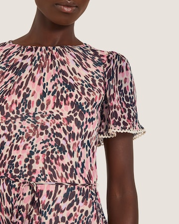 Monsoon Sisi Animal Print Midi Dress