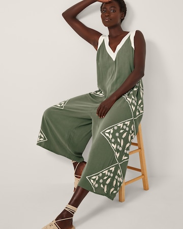 Monsoon Rhea Embroidered Culotte Romper