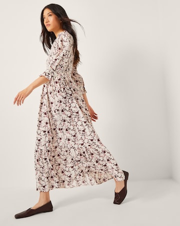 Monsoon Jacqueline Floral Midi Dress