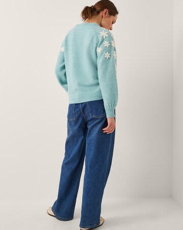 Monsoon Eva Embroidered Sleeve Jumper