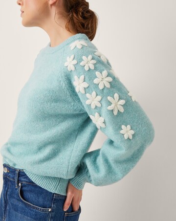 Monsoon Eva Embroidered Sleeve Jumper