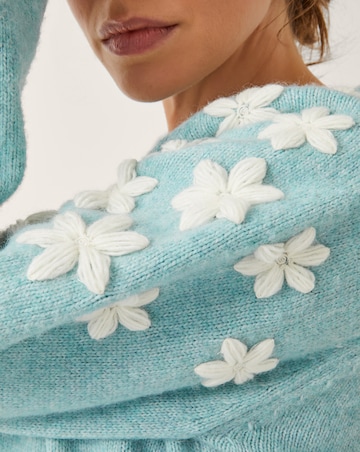 Monsoon Eva Embroidered Sleeve Jumper