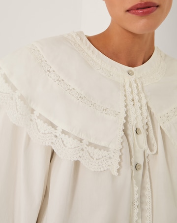 Monsoon Connie Puff Sleeve Collar Blouse