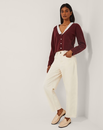 Monsoon Layla Broderie V-Neck Cardigan