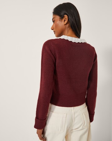 Monsoon Layla Broderie V-Neck Cardigan