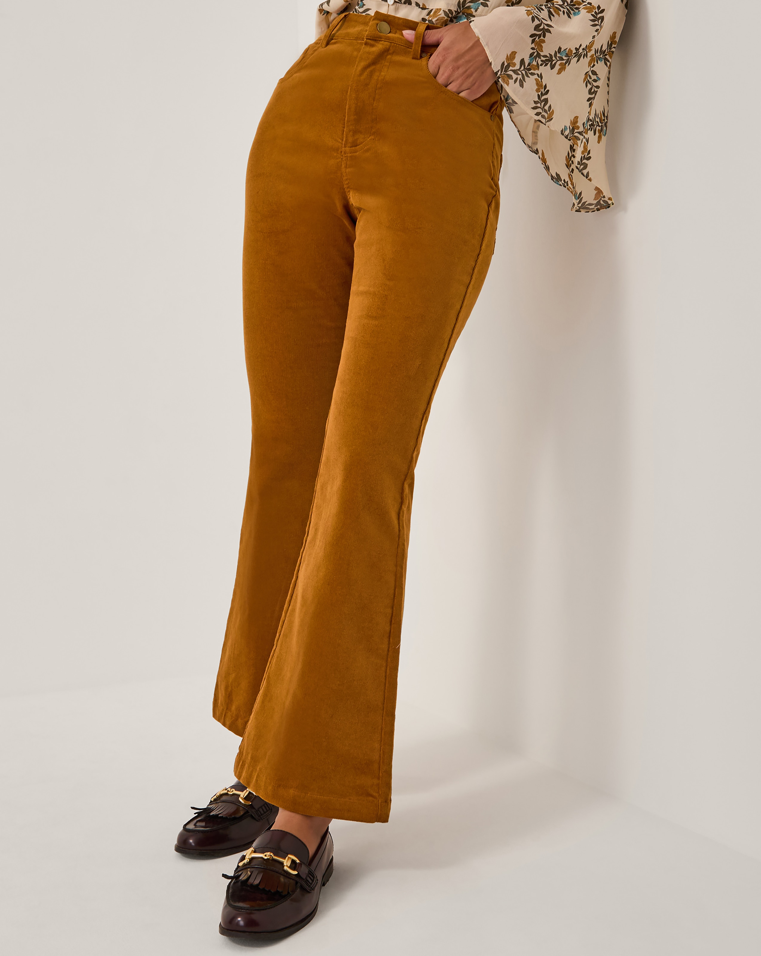 Monsoon Cassidy Corduroy Flare Trousers