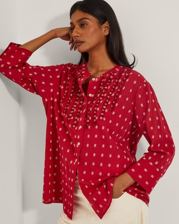 Monsoon Poppy Ruffle Print Blouse